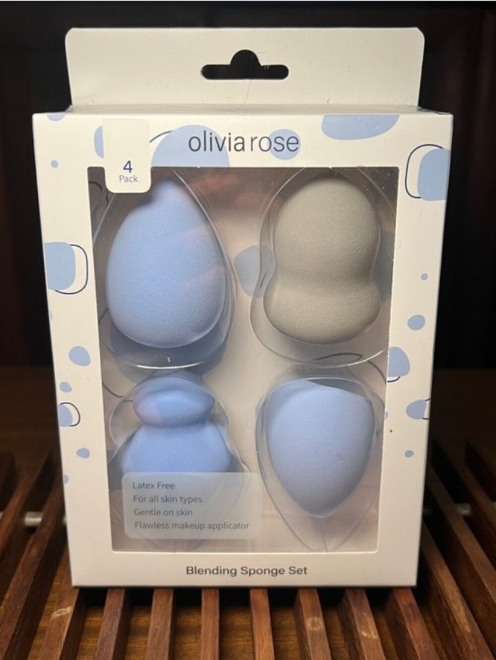 Olivia Rose-4PC Blending Sponge Set 🩵🤍